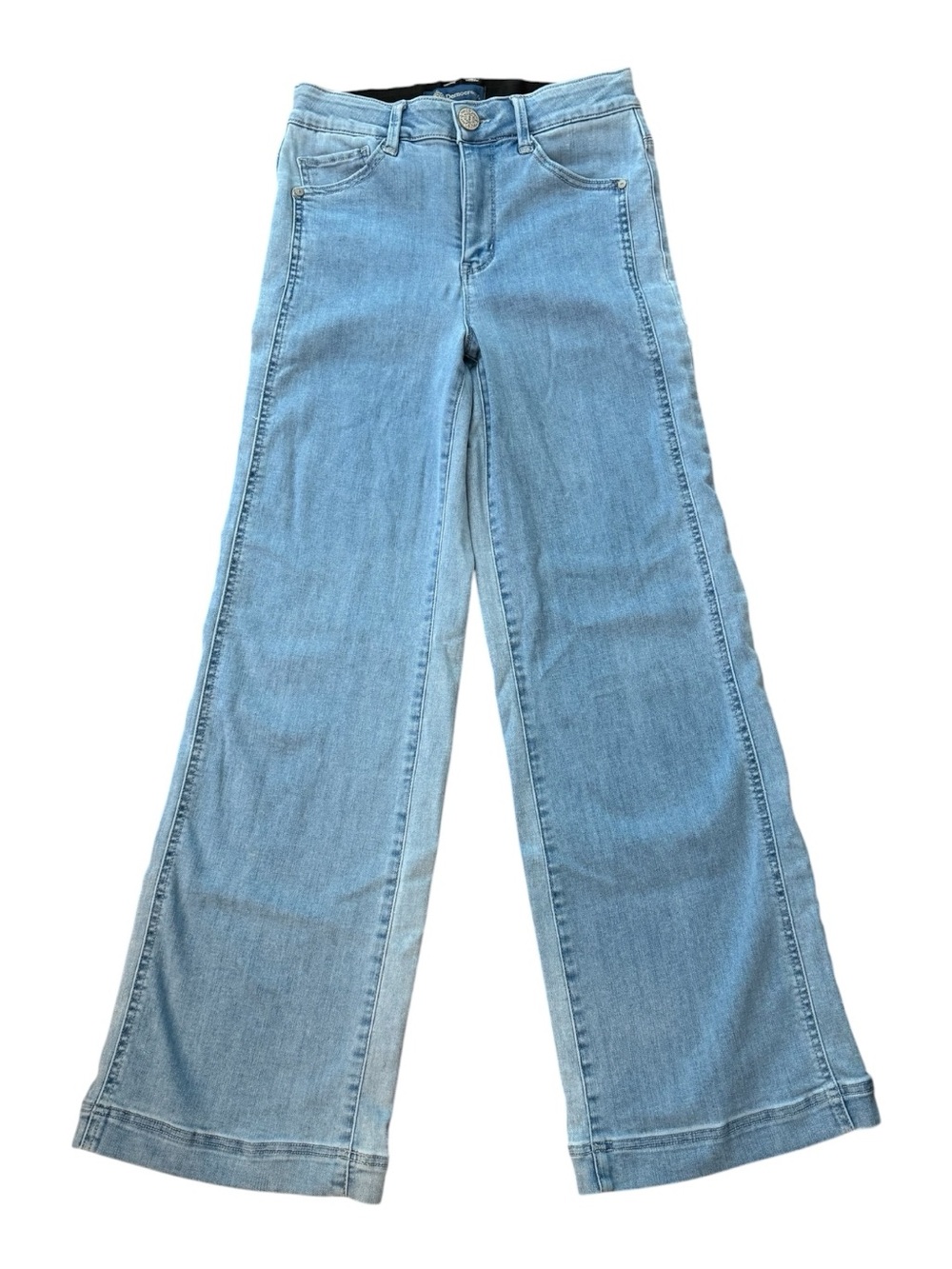 Democracy Womens "Ab"solution Skyrise Wide Leg Jeans + Sz 4 - Picture 6 of 7